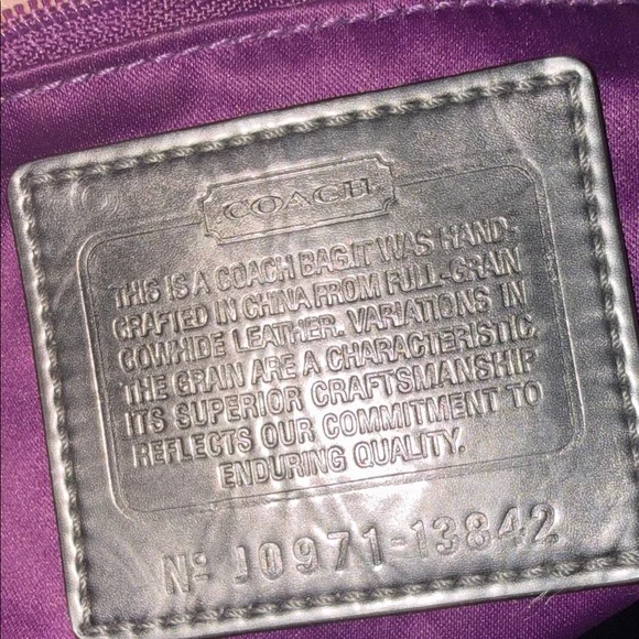 COACH POPPY Pink Leather SHOULDER CROSS BODY Bag AND DUST BAG - Picture 13 of 15